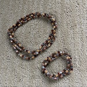 Stretchy Choker and Bracelet Set